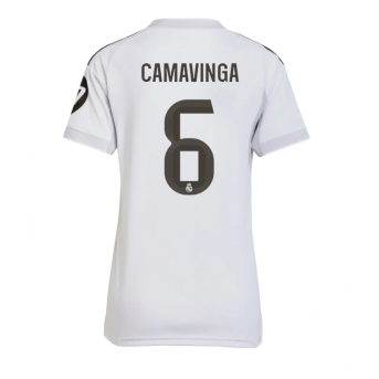 Billige Fotballdrakt Real Madrid Eduardo Camavinga #6 Replika Hjemmedrakt Dame 2025-26 Kortermet